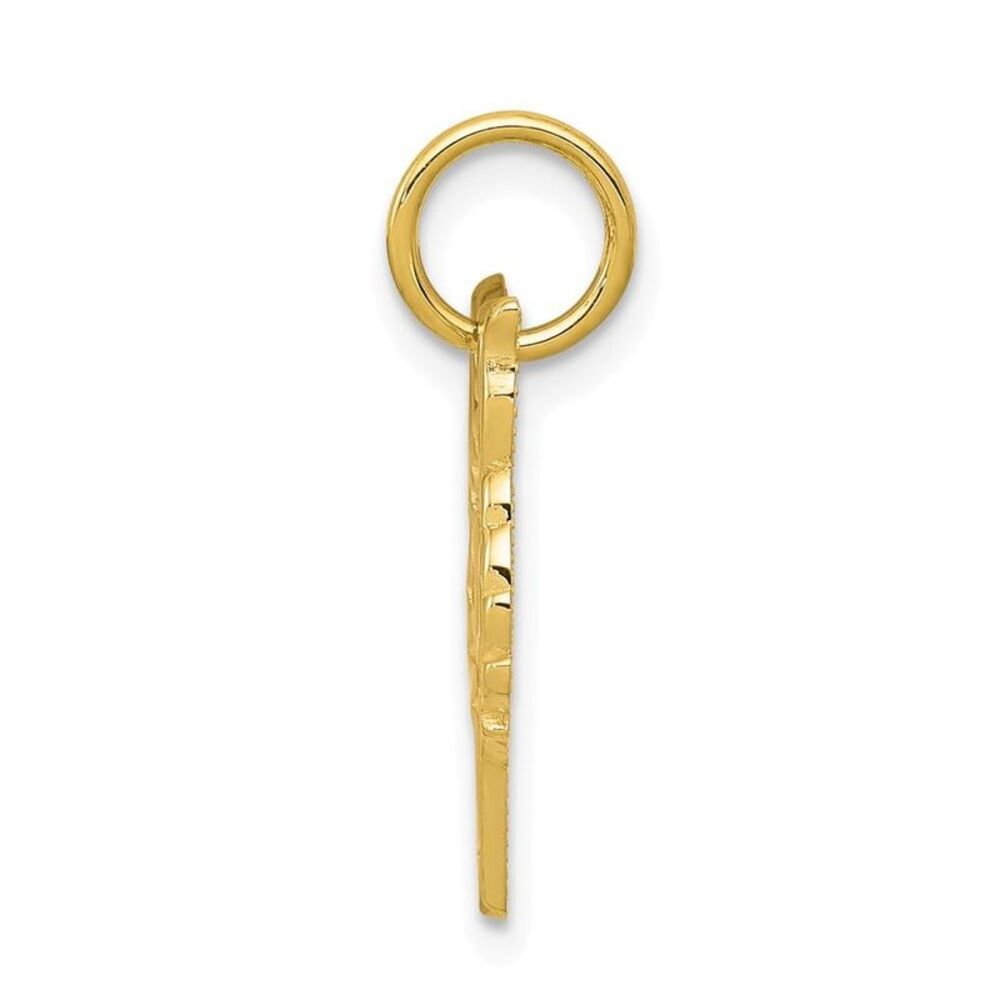 10k Yellow Gold Solid Flat Back Small Fox Head Ch… - image 6